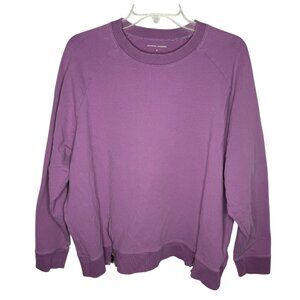 Universal Standard Purple Riley Corbelle Sweatshirt M (18-20) Cotton Blend